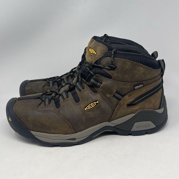 KEEN Utility Detroit XT Waterproof Steel Toe Work Boots Mens 13 EE Brown 1020085 - Picture 4 of 15